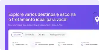 Imagem representando o processo de informação dos dados da viagem